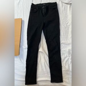 Citizens of Humanity black rocket crop high rise skinny jeans